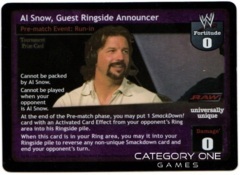 Al Snow, Guest Ringside Announcer